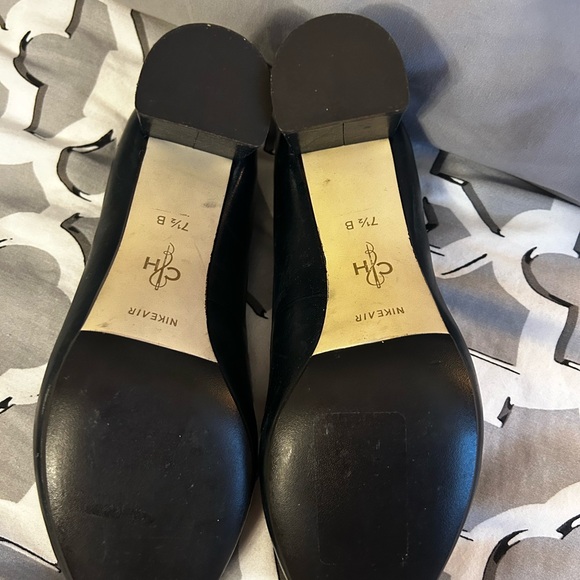 NWOB Cole Haan stacked heel loafers with an almond toe in teal sz 7.5 - Picture 3 of 5